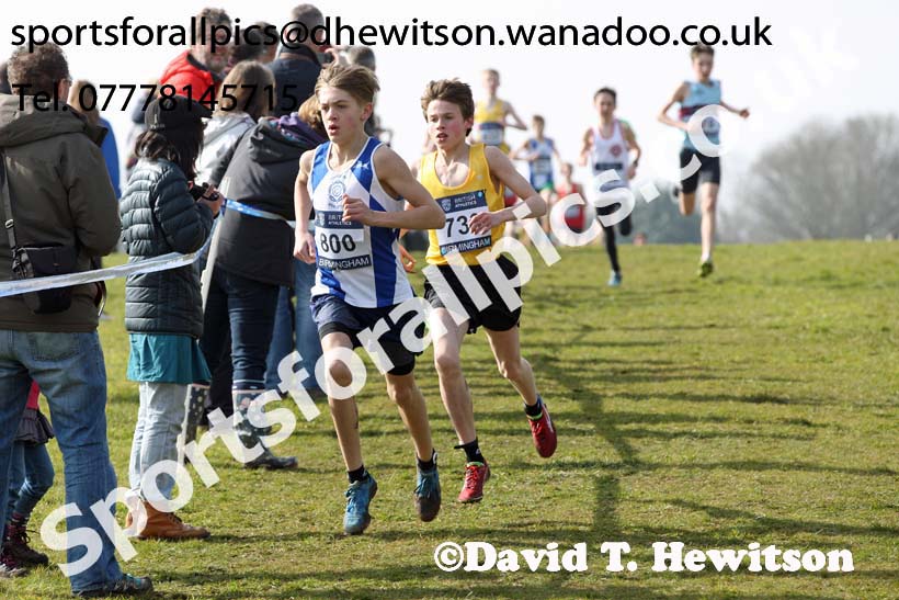 Boys under-13s 2016 Inter Counties Cross Country Champs. and Cross Challenge Final, Cofton Park, Birmingham. Photo: David T. Hewitson/Sports for All Pics